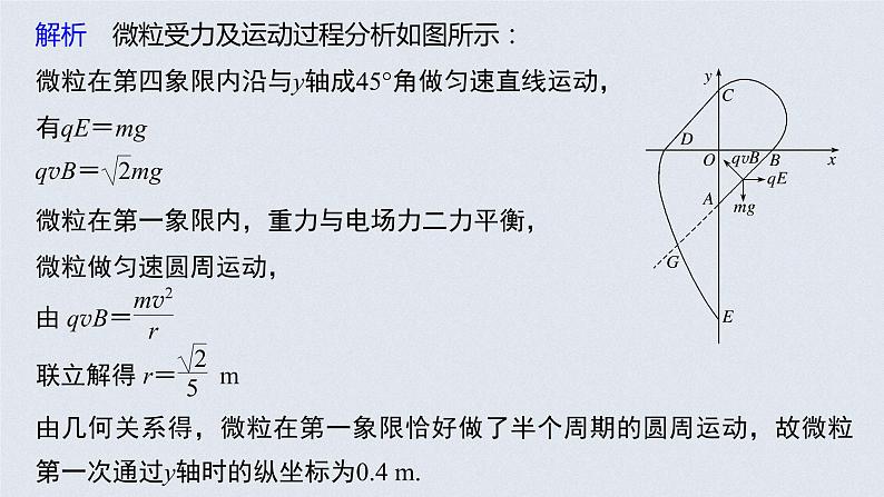 高中物理高考 2022年高考物理一轮复习（新高考版1(津鲁琼辽鄂)适用） 第10章 专题强化22 带电粒子在叠加场和交变电、磁场中的运动课件PPT第7页