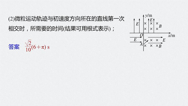 高中物理高考 2022年高考物理一轮复习（新高考版1(津鲁琼辽鄂)适用） 第10章 专题强化22 带电粒子在叠加场和交变电、磁场中的运动课件PPT第8页