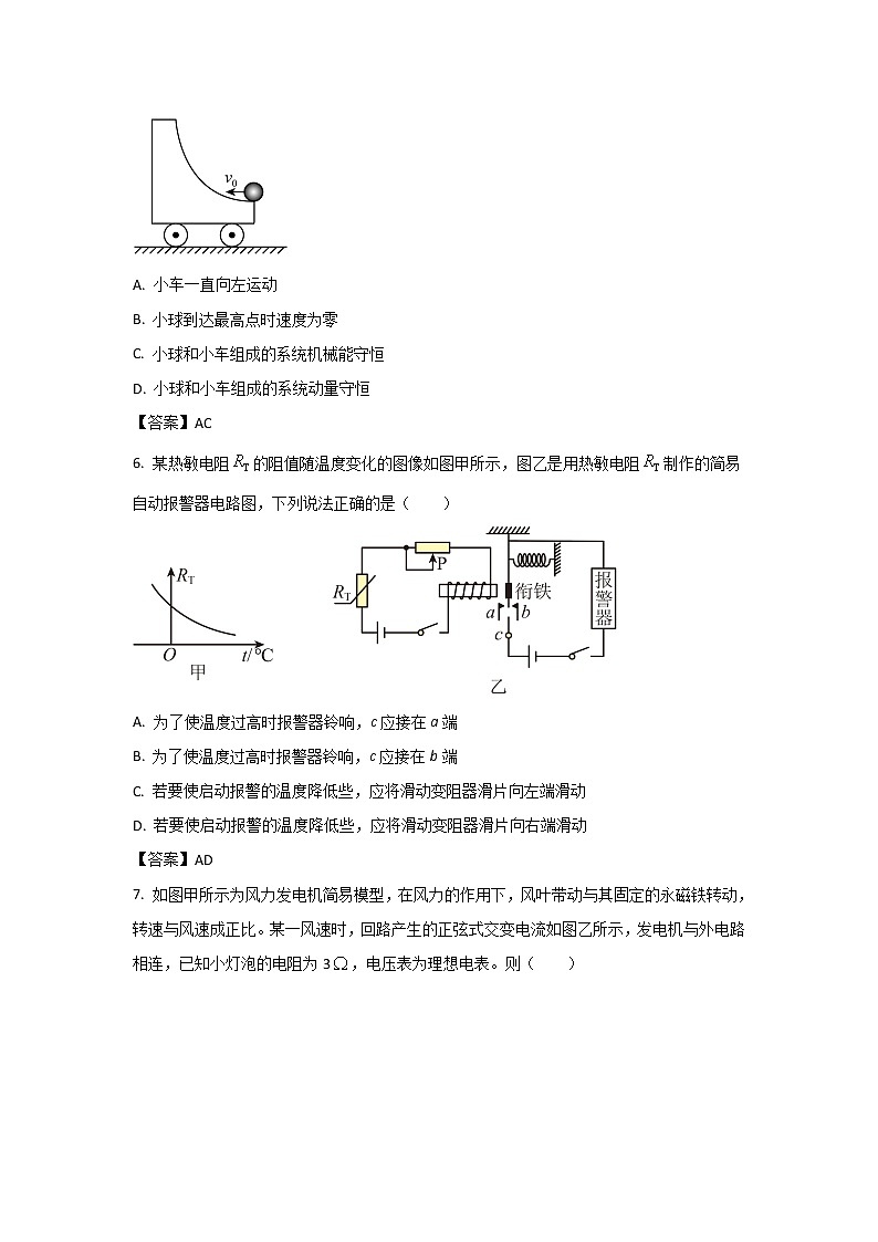 2021-2022学年福建省龙岩市高二下学期期末教学质量检查物理试题（Word版）03
