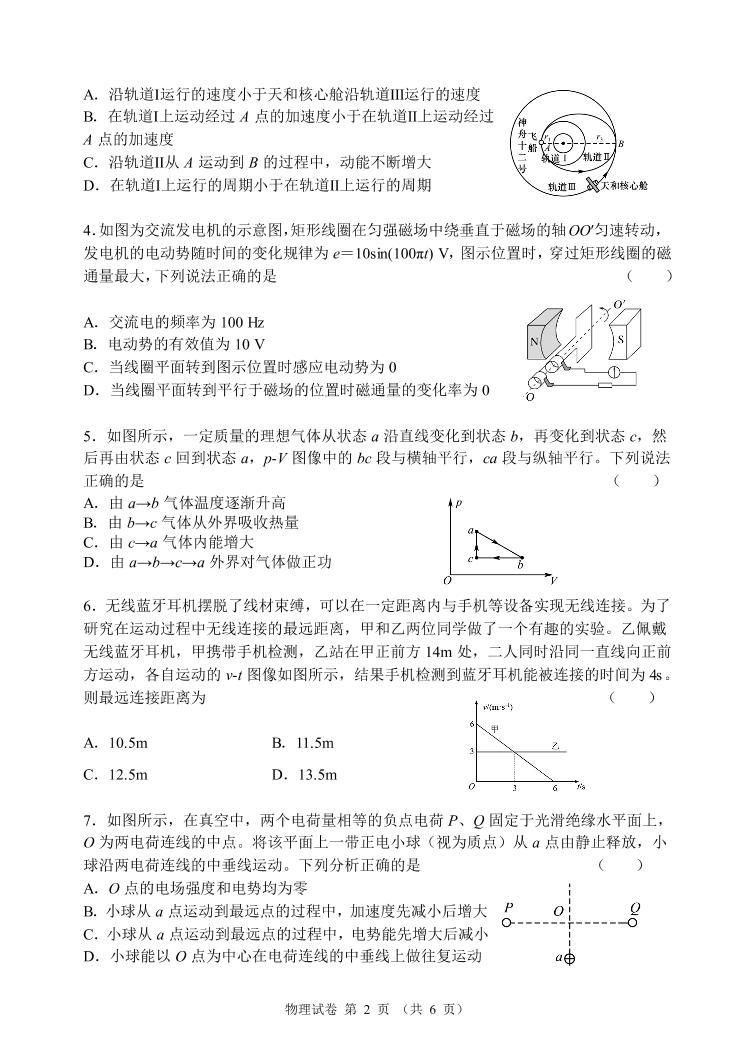 辽宁省大连市2022-2023学年高三上学期12月期末双基测试+物理+PDF版无答案02