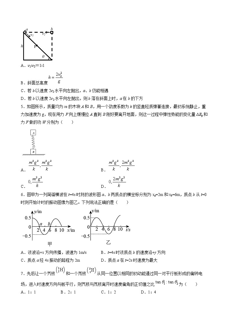高中物理高考 卷1-备战2021年高考物理【名校、地市好题必刷】全真模拟卷（新高考专用）·1月卷（原卷版）第2页