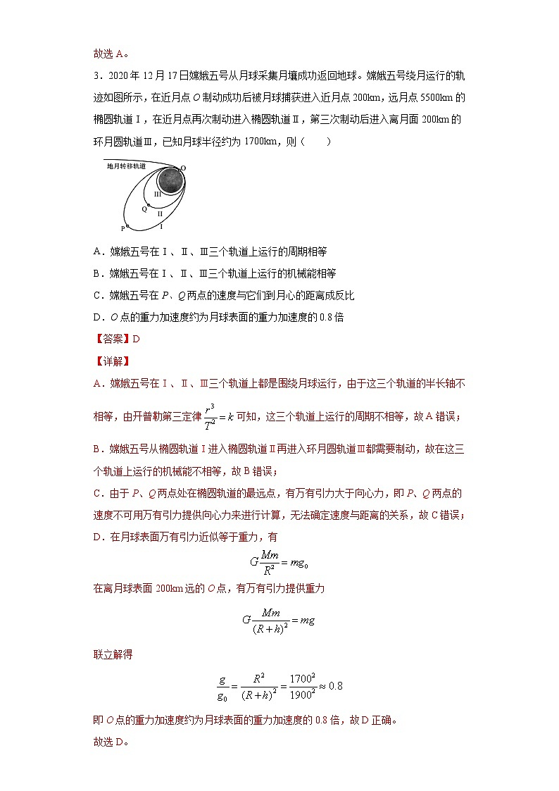 高中物理高考 卷4-2021年决胜高考物理模考冲刺卷（解析版）第3页