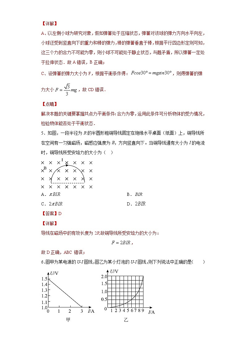 高中物理高考 卷4-2021年决胜高考物理模考冲刺卷（新高考湖南专用）（解析版）第3页