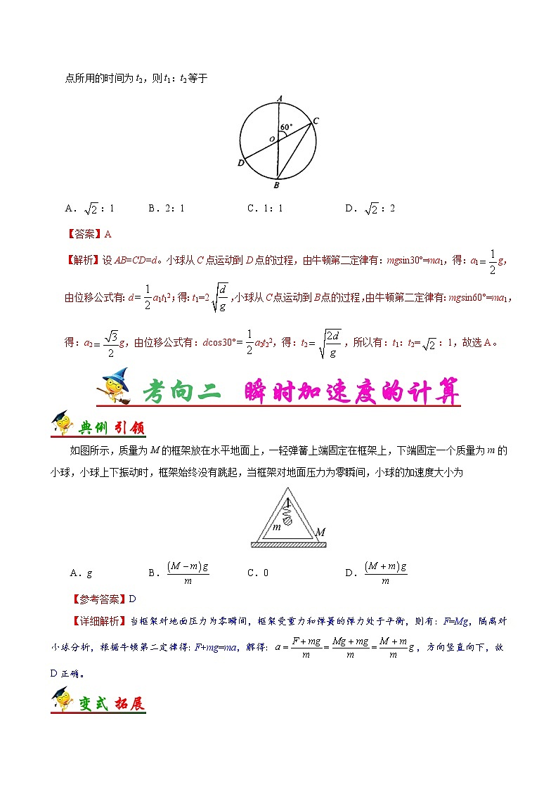 高中物理高考 考点11 牛顿第二定律-备战2022年高考物理考点一遍过第3页