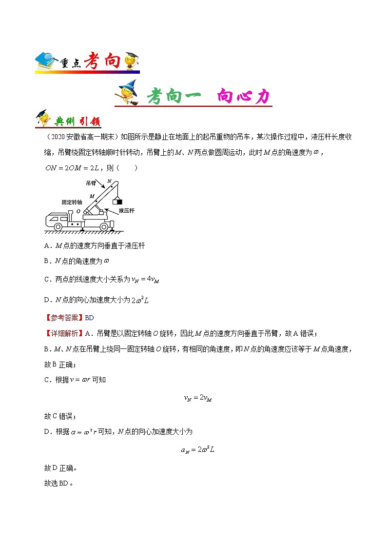 高中物理高考 考点18 向心加速度与向心力——备战2021年高考物理考点一遍过第3页