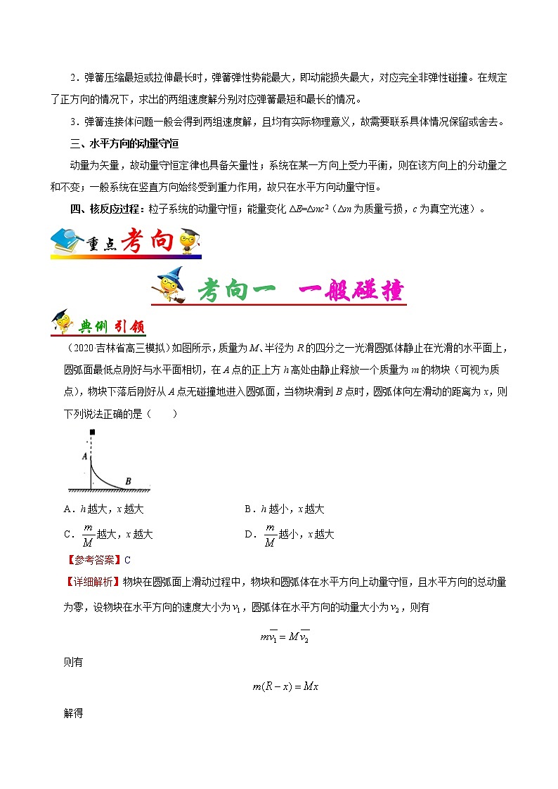 高中物理高考 考点32 动量与能量的综合应用——备战2021年高考物理考点一遍过 试卷02