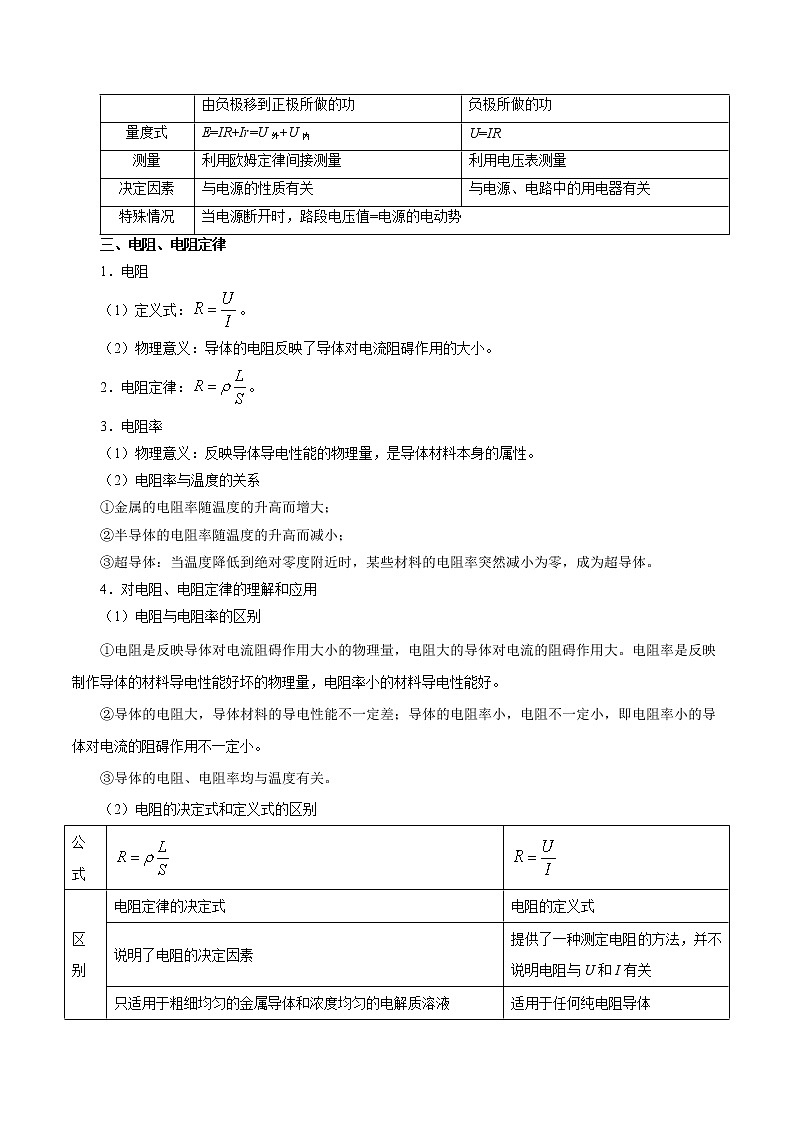 高中物理高考 考点37 电路的基本概念和规律——备战2021年高考物理考点一遍过 试卷03