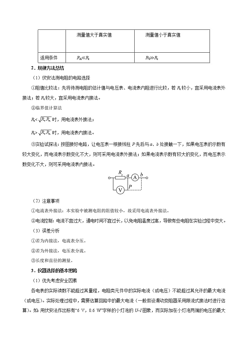 高中物理高考 考点40 实验 电阻的测量-备战2022年高考物理考点一遍过第2页