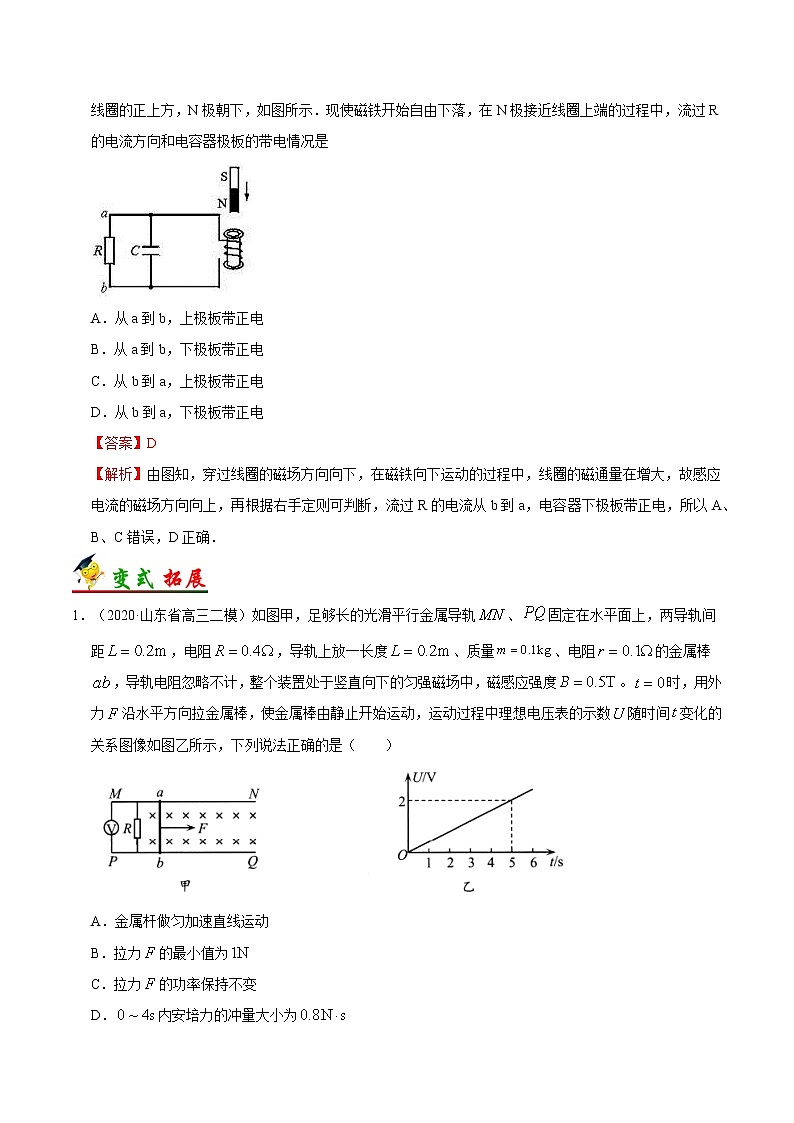 高中物理高考 考点50 电磁感应的综合应用-备战2021年高考物理考点一遍过 试卷03