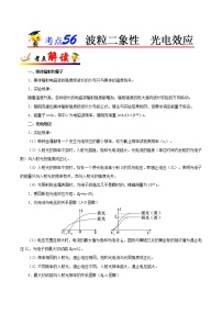 高中物理高考 考点56 波粒二象性  光电效应——备战2021年高考物理考点一遍过