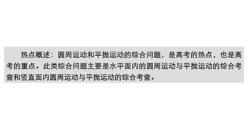 高中物理高考 热点专题系列(四)　圆周运动与平抛运动的综合问题 课件第3页