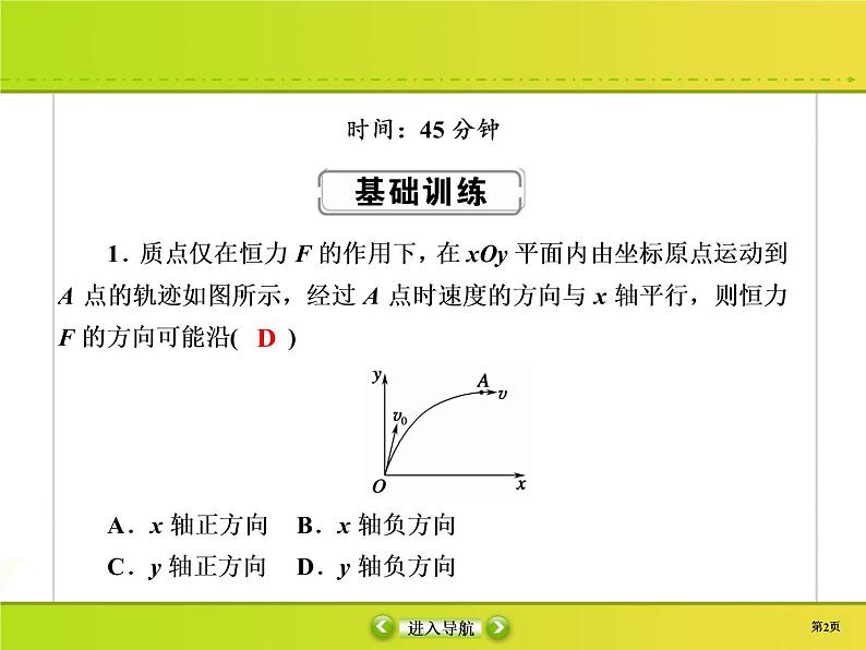 高中物理高考 课时作业11课件PPT第2页