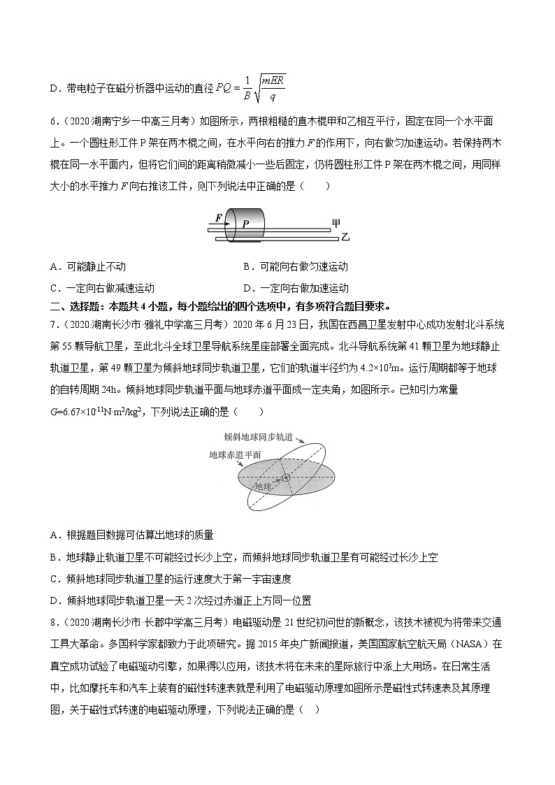 高中物理高考 试卷01-2021届八省新高考物理模拟卷（湖南专用）（原卷版）03