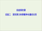 高中物理高考 新课标2020年高考物理一轮总复习实验二探究弹力和弹簧伸长量的关系课件