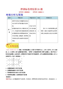 高中物理高考 押课标卷物理第21题（解析版）-备战2021年高考物理临考题号押题（新课标卷）