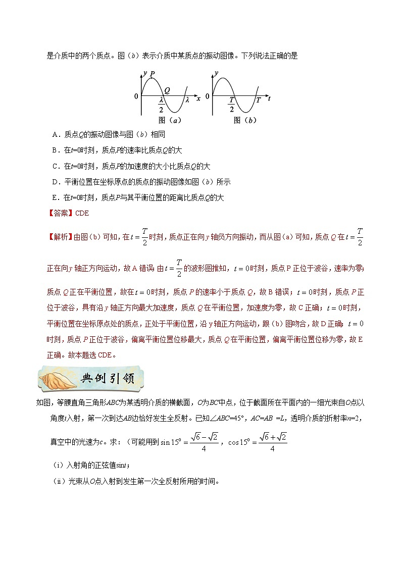 高中物理高考 押课标卷物理第34题（解析版）-备战2020年高考物理临考题号押题02