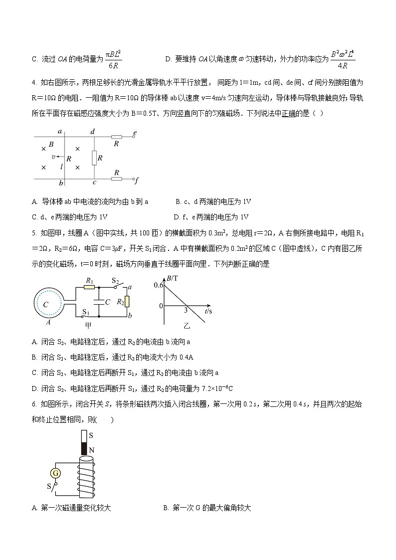 专题二：电磁感应中的电路、电荷量问题 课后练02