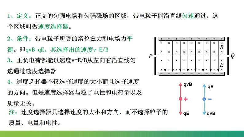 专题  带电粒子在叠加场中应用实例(速度选择器、磁流体发电机、电磁流量计、霍尔元件)(课件)-高中物理课件（人教版2019选择性必修第二册）07