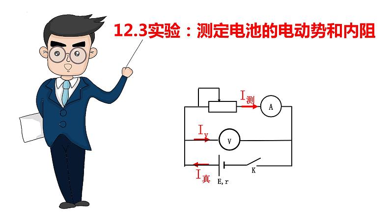 12.3实验：测定电池的电动势和内阻-高中物理课件（2019人教版必修第三册）01