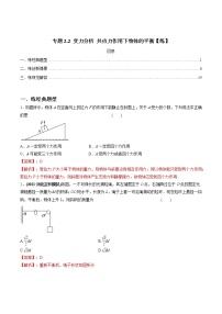 高中物理高考 专题2 2 受力分析 共点力作用下物体的平衡【练】解析版(1)