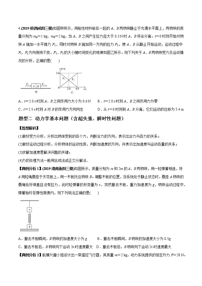 高中物理高考 专题03 牛顿运动定律的综合应用（原卷版）第3页