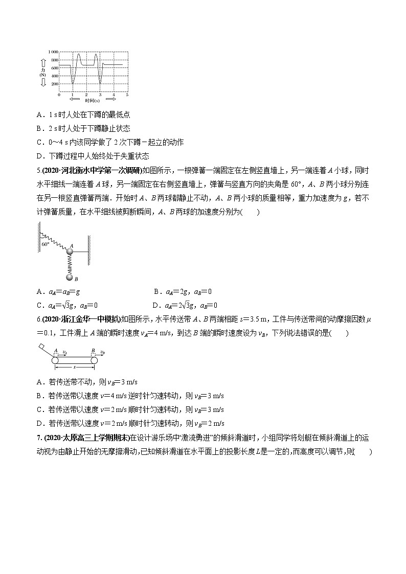 高中物理高考 专题03 质量检测卷（原卷版）第2页