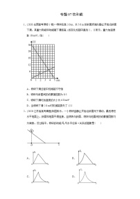 高中物理高考 专题07 功和能-2020年高考真题和模拟题物理分类训练（学生版）