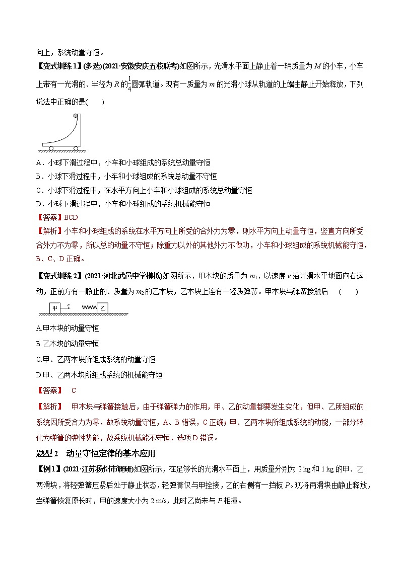 高中物理高考 专题9 2 动量守恒定律的应用及实验【讲】解析版第3页