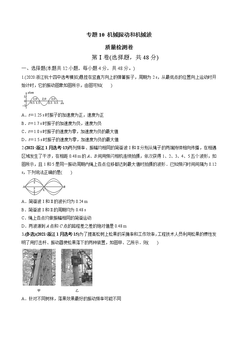 高中物理高考 专题10 质量检测卷（原卷版）01