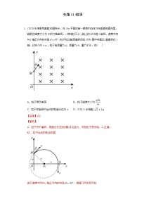 高中物理高考 专题11 磁场-2020年高考真题和模拟题物理分类训练（教师版含解析）