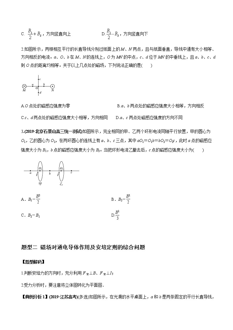 高中物理高考 专题11 磁场的性质  带电粒子在磁场中的运动（原卷版）03