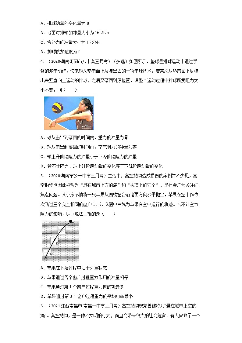 高中物理高考 专题14  动量和动量定理（练习）（教师版）第2页