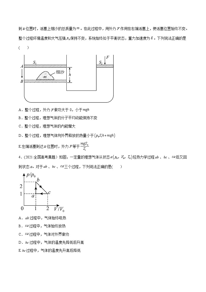 高中物理高考 专题15 热学-2021年高考物理真题与模拟题分类训练（学生版）第2页