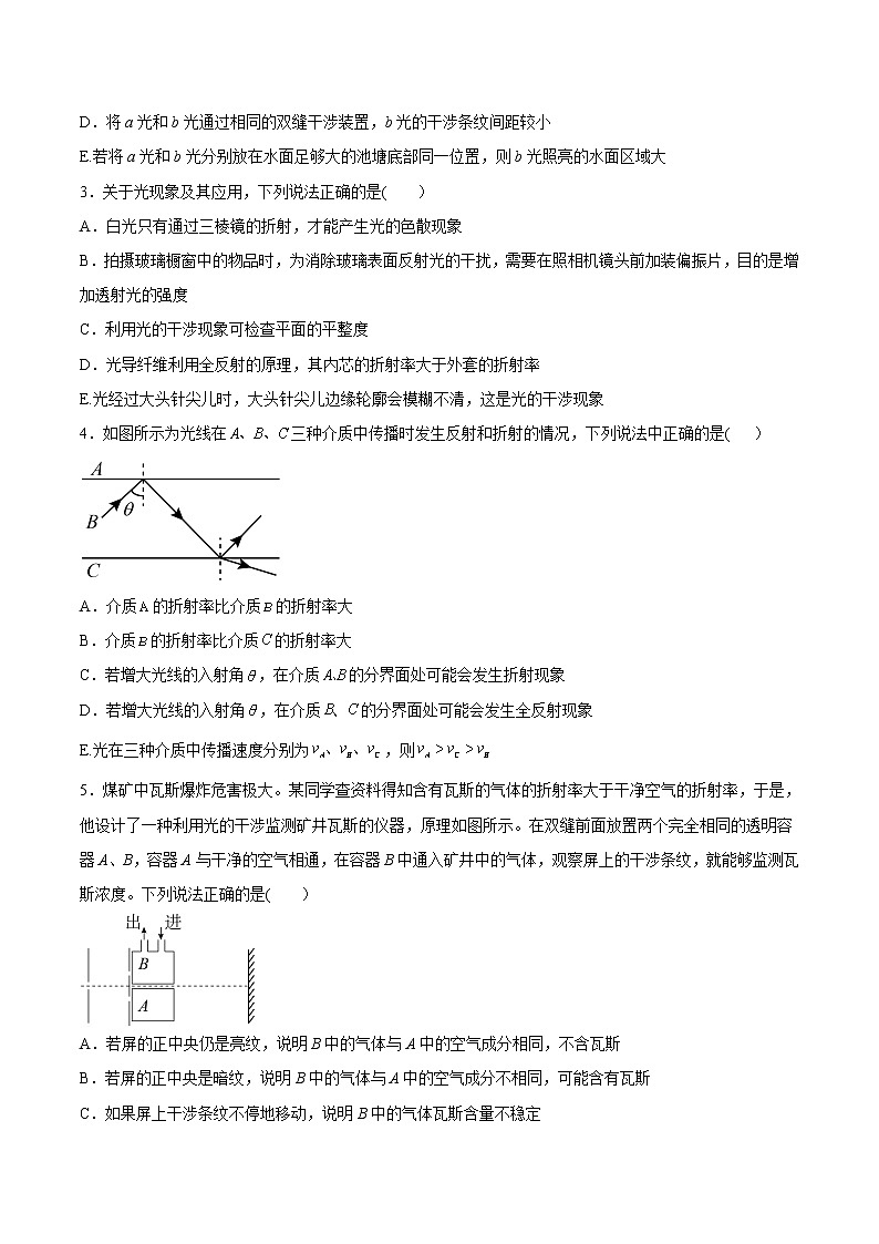 高中物理高考 专题16 光  电磁波-2021年高考物理真题与模拟题分类训练（学生版）第3页