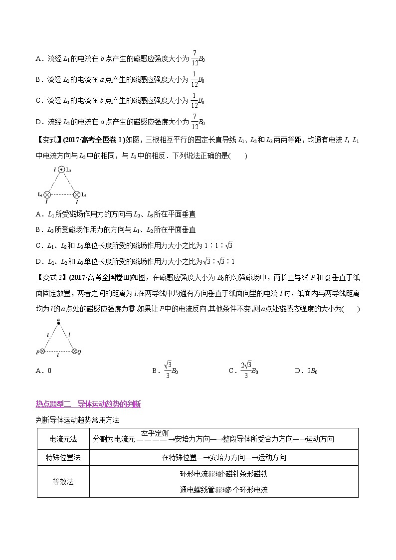 高中物理高考 专题22 磁场对电流的作用力（原卷版）第2页