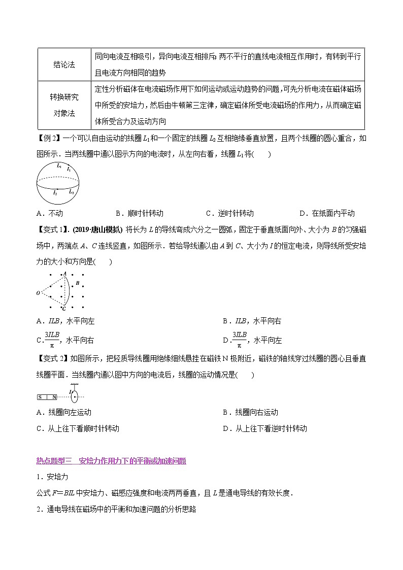 高中物理高考 专题22 磁场对电流的作用力（原卷版）第3页