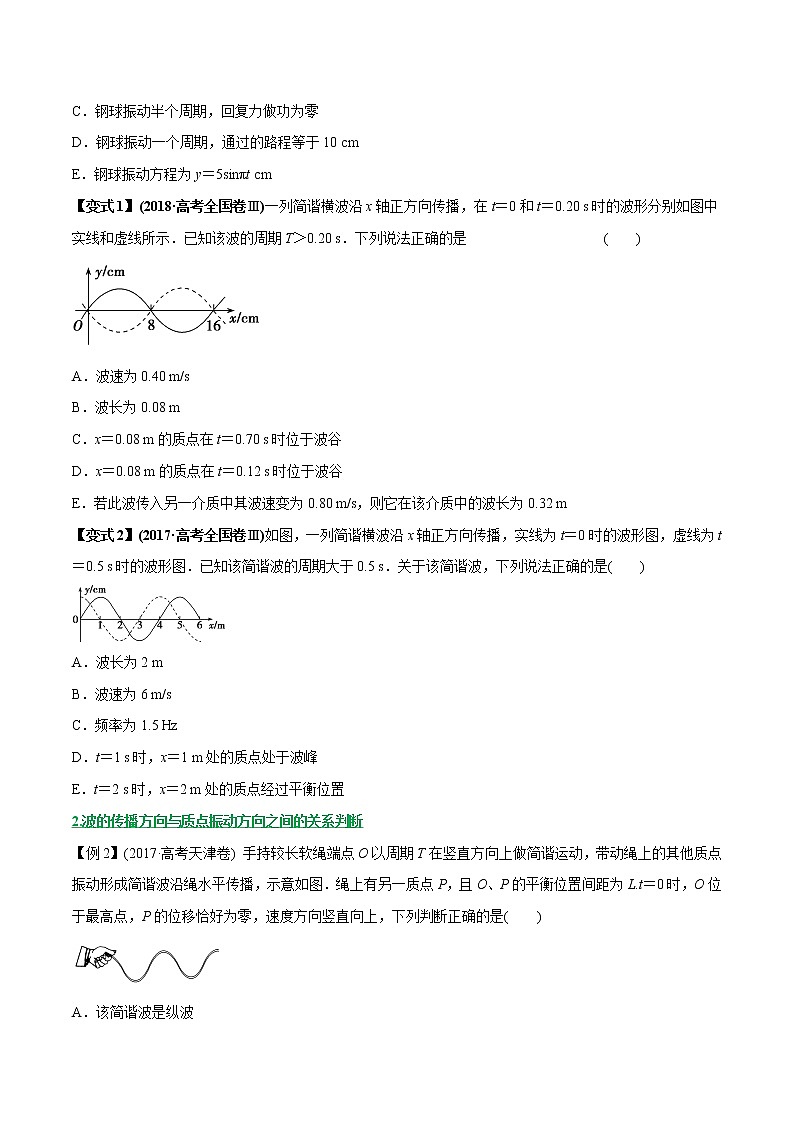 高中物理高考 专题37 机械振动与机械波（原卷版）第3页
