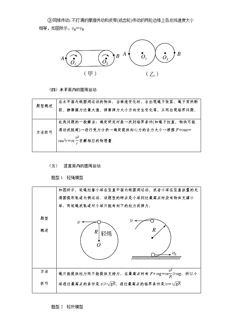 高中物理高考 专题09  圆周运动（讲义）-【教育机构专用】高三物理寒假讲义03