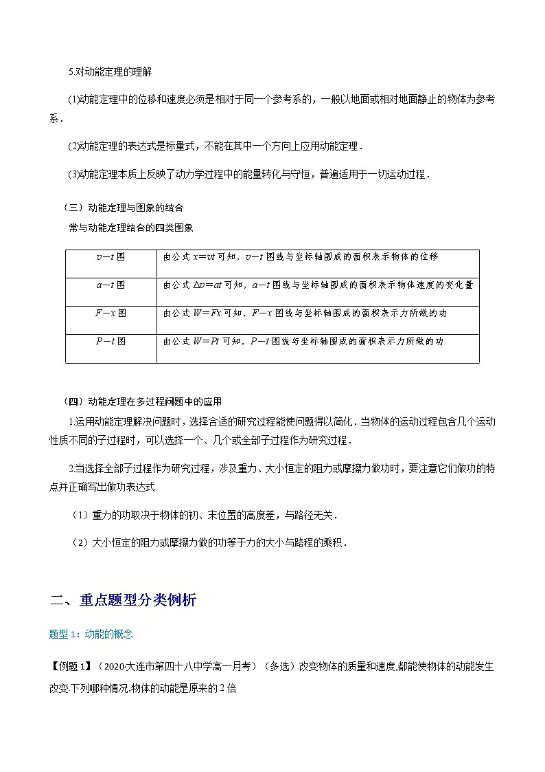 高中物理高考 专题12  动能和动能定理（讲义）-【教育机构专用】高三物理寒假讲义第2页