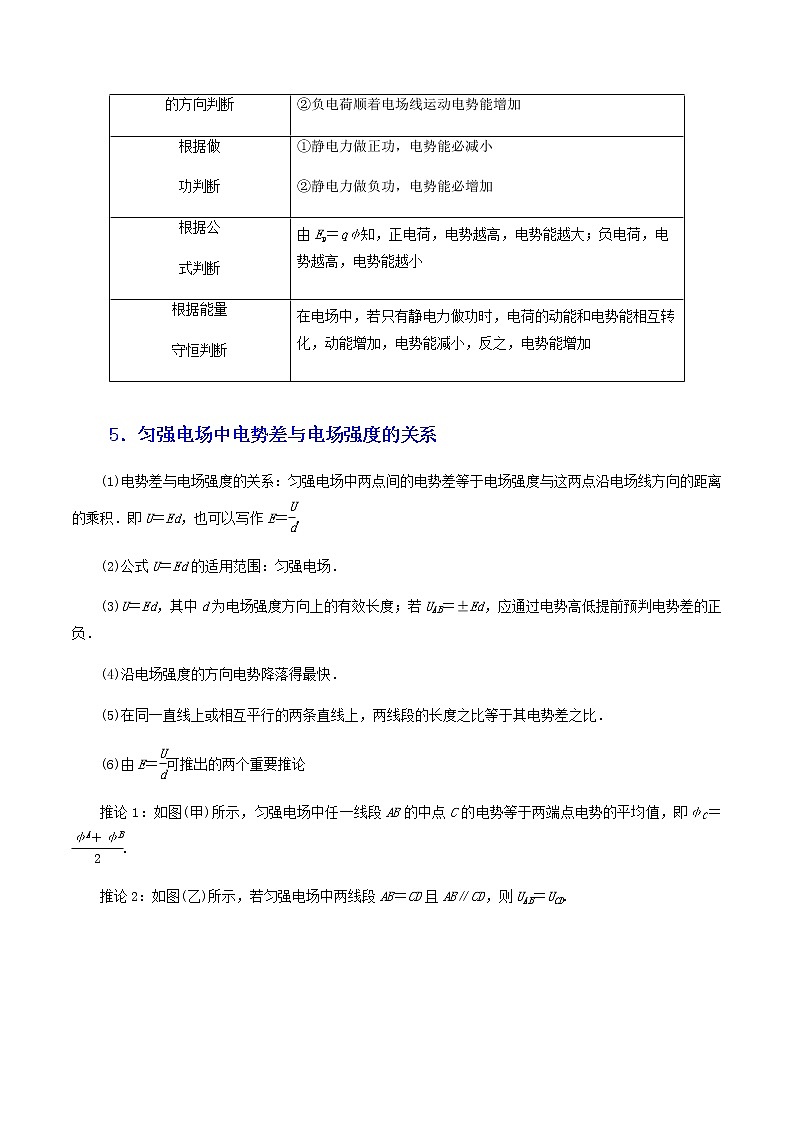 高中物理高考 专题17  电场能的性质（讲义）-【教育机构专用】高三物理寒假讲义03