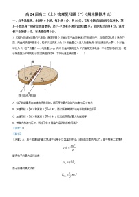 2022-2023学年四川省科学城第一中学高二上学期期末模拟物理试题  （解析版）