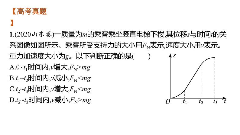 高中物理高考 专题一第二讲　力与直线运动—2021届高考物理二轮总复习课件05