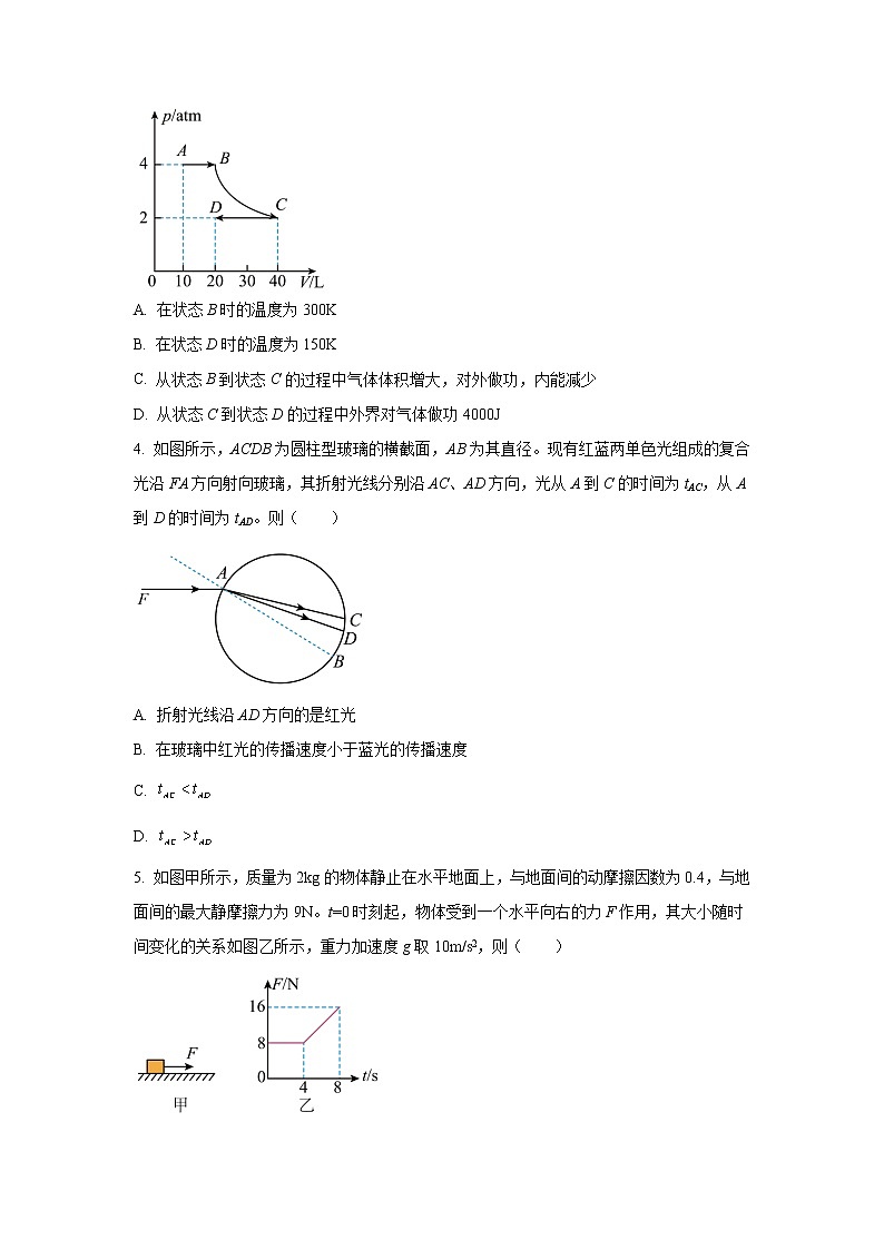 湖南省株洲市部分学校2023届高三物理上学期12月联考试卷（Word版附答案）第2页