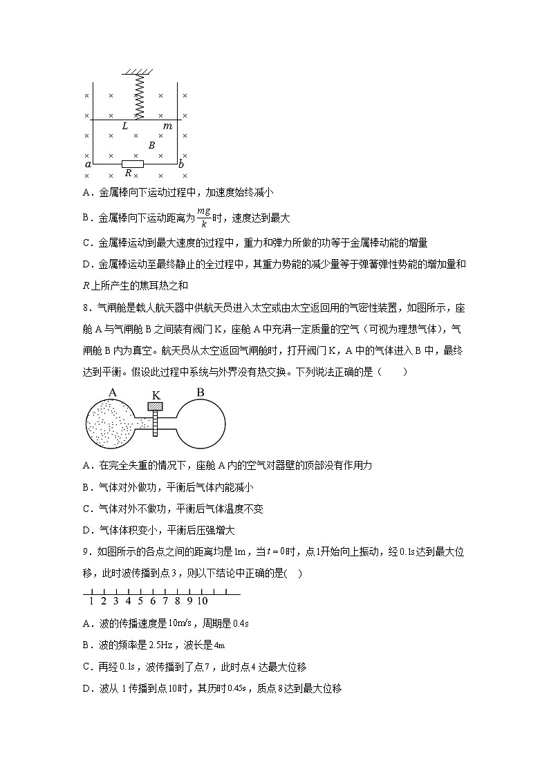 2023届湖南省株洲市天元区名校高三上学期12月月考（A）物理试卷第3页