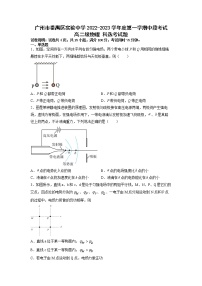 广州市番禺区实验中学2022-2023学年高二物理上学期期中段考试卷（Word版附解析）