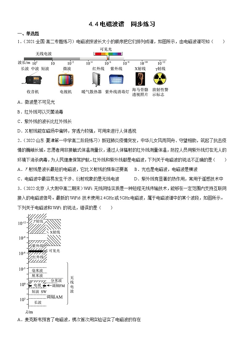 4.4电磁波谱(原卷版)第1页