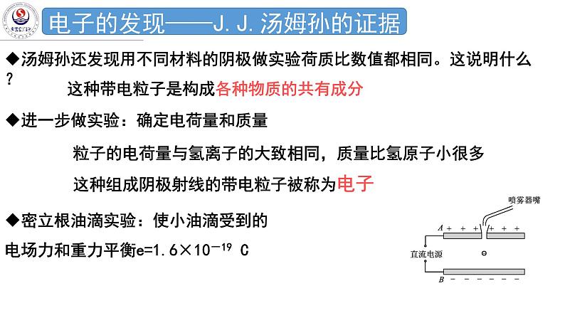 5.1 原子的结构 课件-高二下学期物理粤教版（2019）选择性必修第三册08