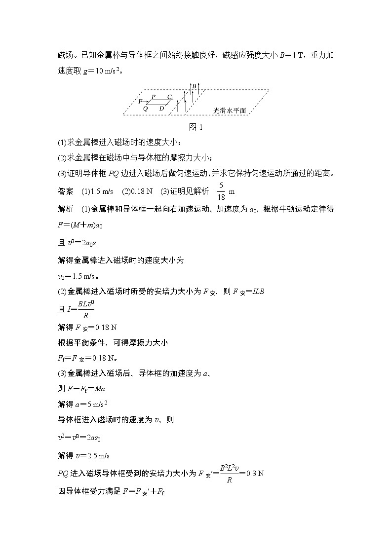 2023版高考物理创新设计二轮复习讲义第16课时　力学三大观点在电磁感应中的应用第2页