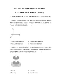 2022-2023学年安徽省滁州市定远县民族中学高三上学期期末考试 物理试题（含答案）