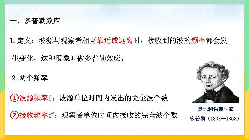 【人教版】物理选择性必修一  3.5 多普勒效应 课件03